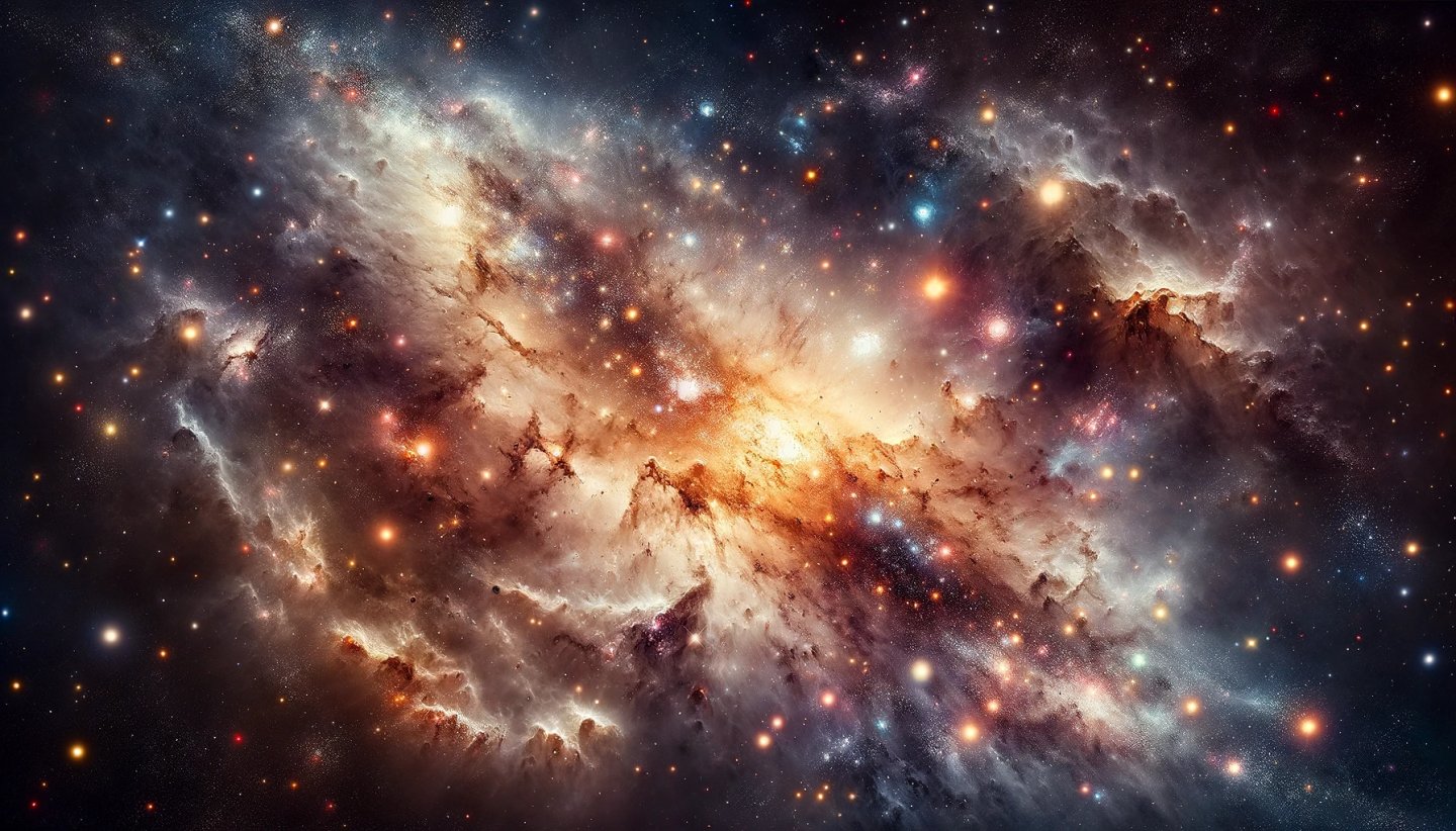 stars forming in a nebula