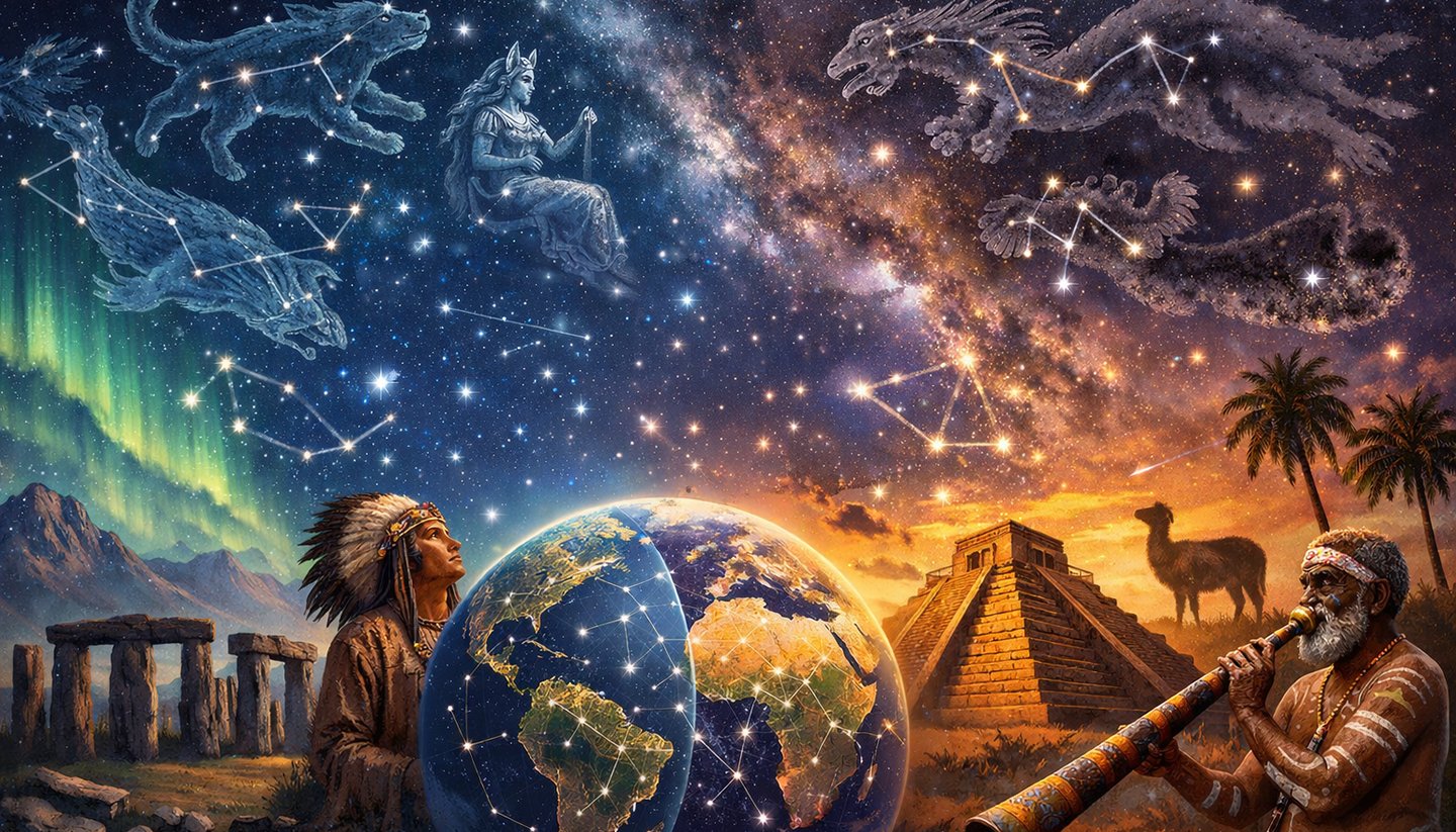 star patterns from different cultural traditions